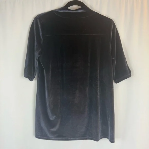 NWT Loft Womens Velvet Blouse Mock Neck
Stretchy Solid blue size:S - Picture 9 of 12